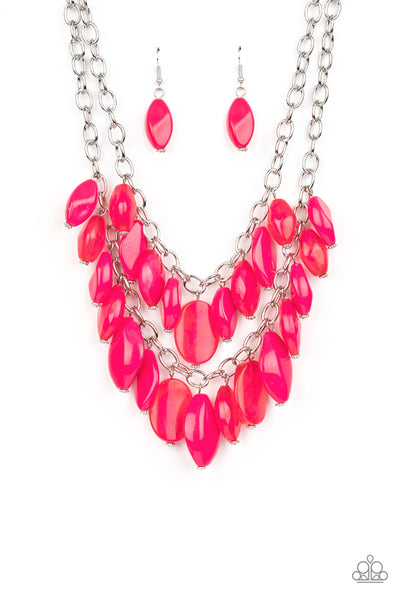 Palm Beach Beauty - Pink Necklace