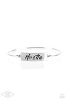 Hustle Hard - Silver Bracelet