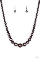 Party Pearls - Black Necklace