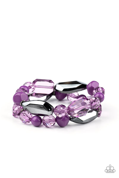 Rockin Rock Candy - Purple Bracelet