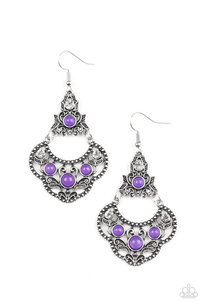Garden State Glow - Purple Earrings