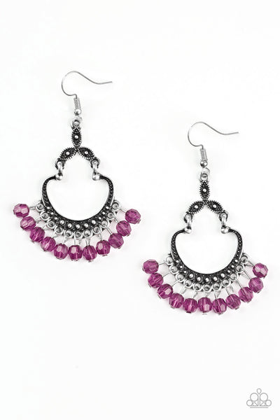 Babe Alert - Purple Earrings
