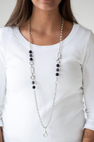 CACHE Me Out - Black Lanyard Necklace