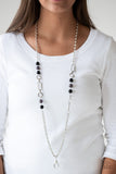 CACHE Me Out - Black Lanyard Necklace