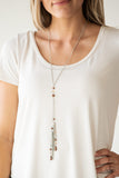 Timeless Tassels - Brown Necklace