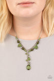 Crystal Couture - Green Necklace