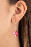 Glassy Glamorous - Pink Necklace