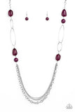 Pleasant Promenade - Purple Necklace