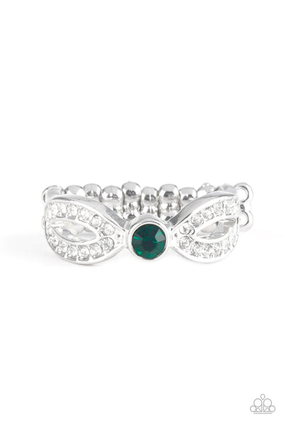 Extra Side Of Elegance - Green Ring