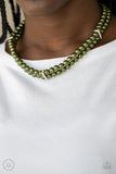 Put On Your Party Dress - Green Necklace