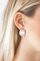 The Modern Monroe - White Post Earrings