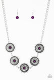Me-dallions, Myself, and I - Purple Necklace