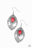 Mountain Montage - Red Earrings