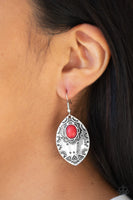 Mountain Montage - Red Earrings