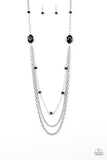 Dare To Dazzle - Black Necklace