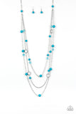 Brilliant Bliss - Blue Necklace