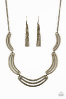 Palm Springs Pharaoh - Brass Necklace