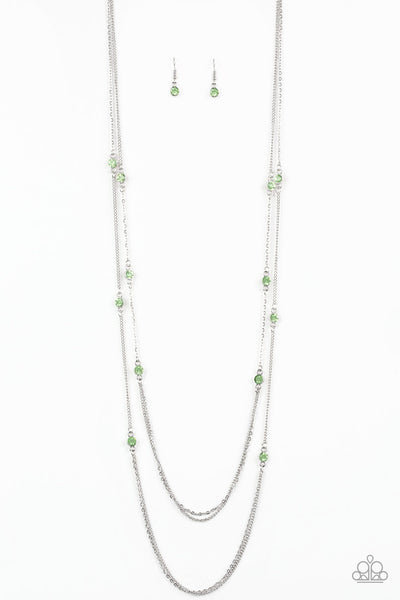 Sparkle Of The Day - Green Necklace