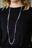 Miami Mojito - Purple Necklace