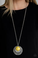 Medallion Meadow - Yellow Necklace