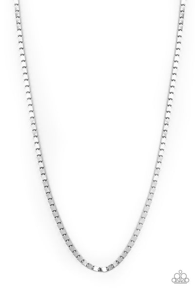 Boxed In - Silver Necklace
