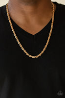Instant Replay - Gold Urban Necklace