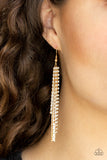 Red Carpet Bombshell - Gold Earrings