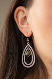 Drops of Color - Green Earrings