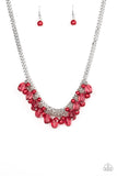 5th Avenue Flirtation - Red Necklace