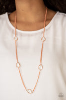 Teardrop Timelessness - Copper Necklace