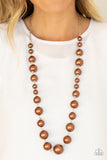 Pearl Prodigy - Brown Necklace