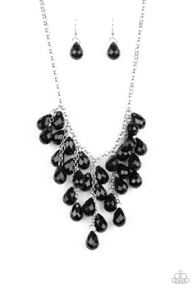 Serenely Scattered - Black Necklace