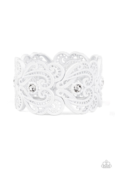 Vintage Romance - White Bracelet