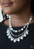 Awe-Inspiring Iridescence - White Necklace