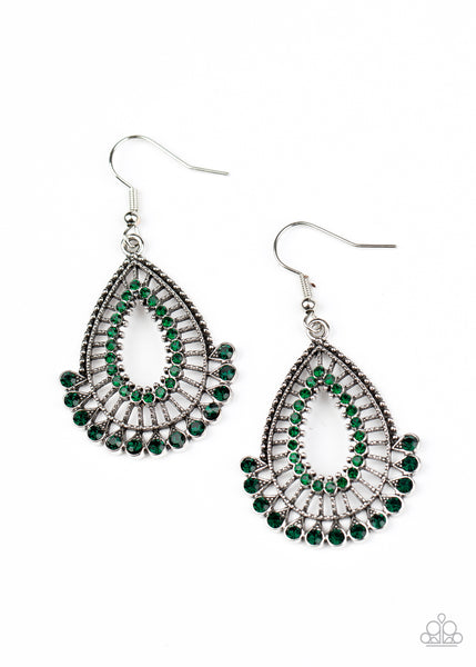 Castle Collection - Green Earrings