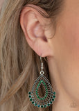 Castle Collection - Green Earrings