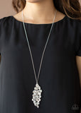 Take a Final BOUGH - White Necklace