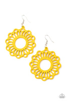 Dominican Daisy - Yellow Earrings