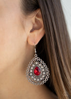 Eat, Drink, and BEAM Merry - Red Earrings