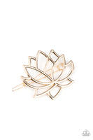 Lotus Pools - Gold Hair Clip