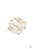 Lotus Pools - Gold Hair Clip