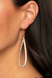 Glitzy Goals - Gold Earrings