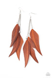 West Side Western - Brown Earrings