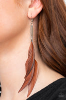 West Side Western - Brown Earrings