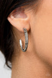 Trail Of Twinkle - Silver Hoop Earrings