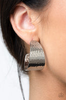 Flatten The Curve - Silver Earrings