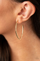Point-Blank Beautiful - Gold Earrings