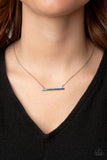 Sparkly Spectrum - Blue Necklace