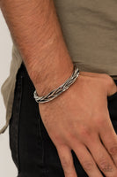 Rustic Reveler - Silver Bracelet