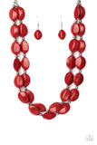 Two-Story Stunner - Red Necklace